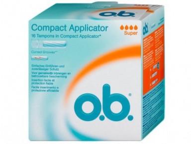 Тампоны с аппликатором OB Compact Super,16шт
