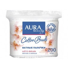 Ватные палочки AURA, 200шт