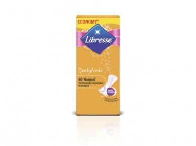 Прокладки ежедневные LIBRESSE Daily Fresh Normal, 60шт