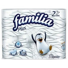 Туалетная бумага FAMILIA PLUS 12 рулонов
