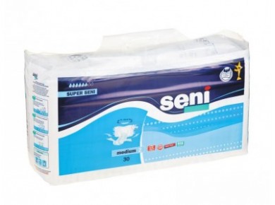 Подгузники для взрослых super SENI, m (medium), 30 шт