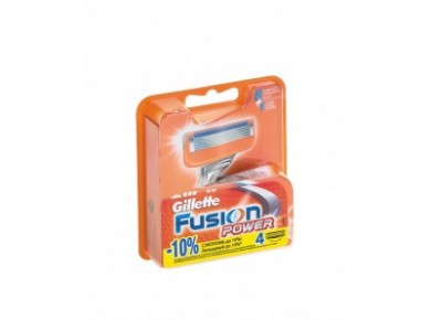 Кассета для станка GILLETTE fusion power, 4шт