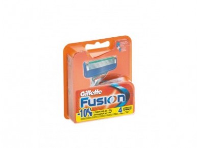 Кассета для бритвенного станка GILLETTE fusion, 4шт