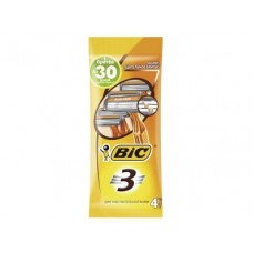 Станки одноразовые BIC 3 для чувствительной кожи, 4 шт