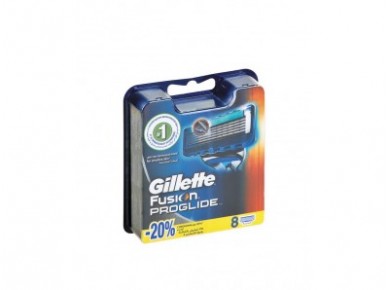 Кассеты сменные для бритья GILLETTE fusion proglide, 8шт