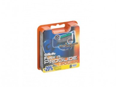 Кассеты сменные для бритья GILLETTE fusion proglide  power, 8шт