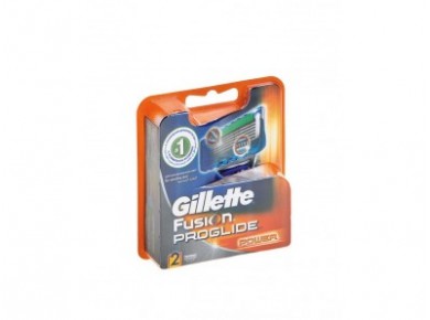 Кассеты сменные для бритья GILLETTE fusion proglide  power, 2шт
