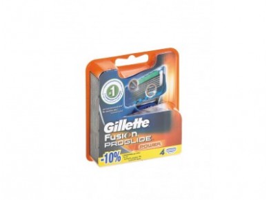 Кассеты сменные для бритья GILLETTE fusion proglide  power, 4шт
