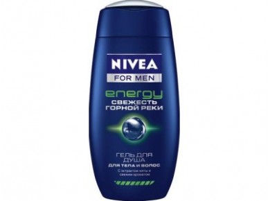 Гель для душа NIVEA for Men Energy Свежесть горной реки, 250мл