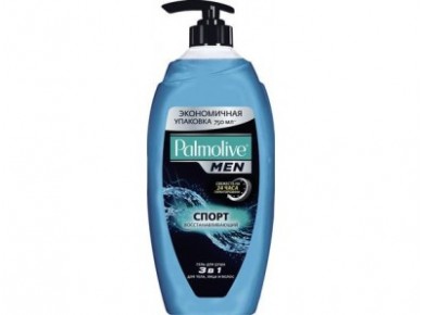 Гель для душа PALMOLIVE men 2в1  спорт восстанавливающий, грейпфрут и гваяковое дерево, 750мл