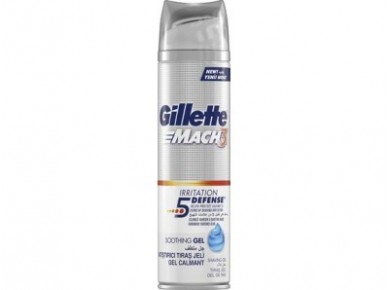 Гель для бритья GILLETTE Mach3 Turbo Успокаивающий, 200мл