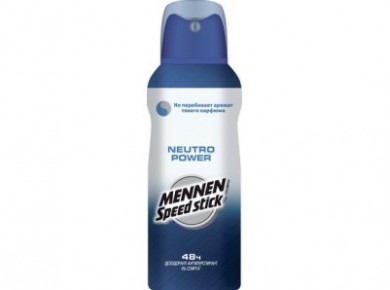 Дезодорант-спрей MENNEN SpeedStick Neutro Power, 150мл