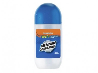 Дезодорант-антиперспирант MENNEN SPEED STICK 24/7 роликовый Активный день, 50 мл