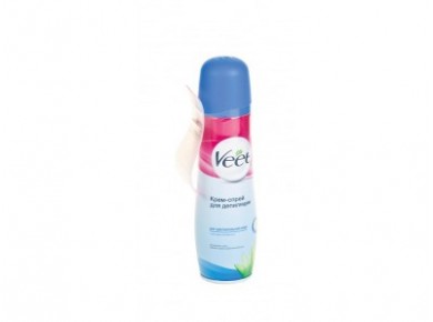 Крем-спрей VEET для чувствительной кожи, 150мл