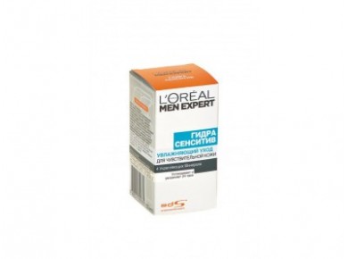 Увлажняющий уход для чувствительной кожи LOREAL paris men expert гидра сенситив, 50 мл