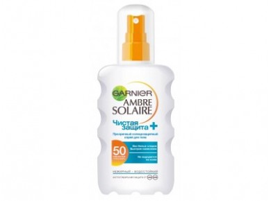 Солнцезащитный спрей AMBRE SOLAIRE Чистая защита+SPF50, 200мл