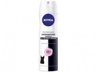Дезодорант-спрей NIVEA невидимая защита для черного и белого clear,150мл
