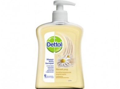 Жидкое мыло DETTOL с ромашкой и увлажняющим молочком, сменный блок, 250мл