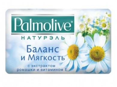 Мыло PALMOLIVE Баланс и Мягкость с экстрактом ромашки и витамином Е, 90г
