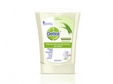 Жидкое мыло DETTOL с алоэ и витамином е, запасной блок для диспенсера, 250мл