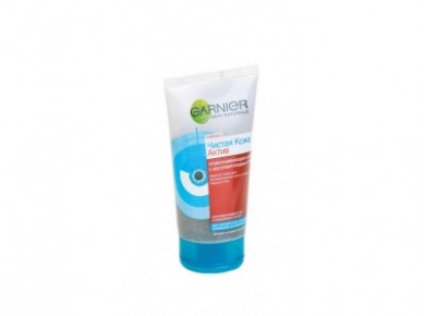 Актив-скраб GARNIER Skin naturals Чистая кожа с абсорбирующим углём, 150мл