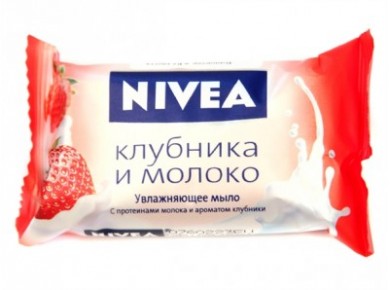 Мыло NIVEA Клубника и Молоко, 90г
