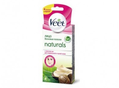 Восковые полоски для депиляции VEET sensnatur, 18шт