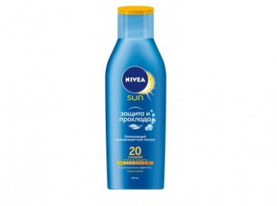 Солнцезащитный лосьон NIVEA Защита и прохлада SPF20, 200мл