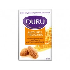 Увлажняющее крем-мыло DURU NATURE'S с медом и маслом миндаля, 90г