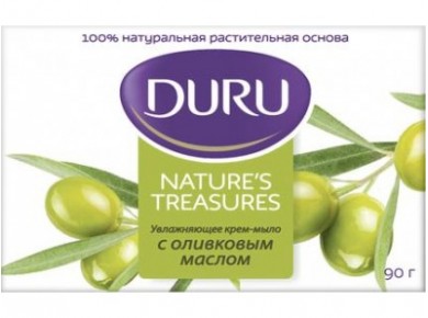 Мыло DURU NATURE'S с оливковым маслом, 90г