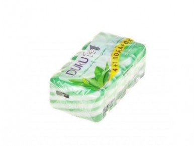 Мыло DURU экстракты зелёного чая + увлажняющий крем, 4х90г