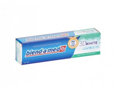 Зубная паста BLEND-A-MED 3d white свежая мята, 100мл