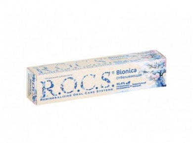 Зубная паста ROCS bionica отбеливающая, 74г