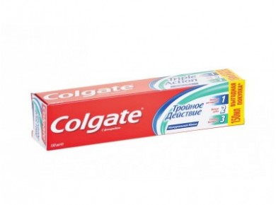 Зубная паста COLGATE triple action, 150 мл
