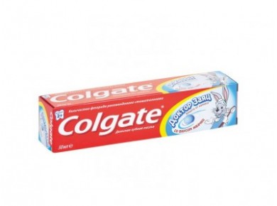 Зубная паста COLGATE доктор заяц со вкусом жвачки, 50 мл