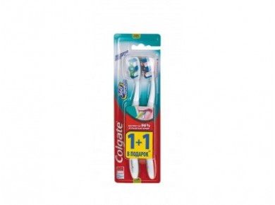 Зубная щетка COLGATE 360 суперчистка 1+1