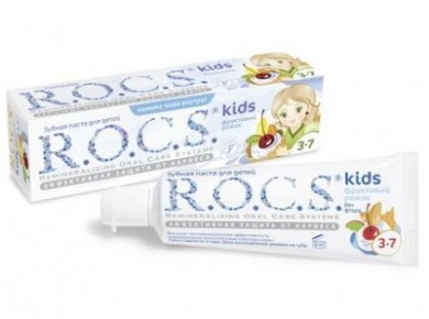 Зубная Паста ROCS Kids Фруктовый Рожок, 45г
