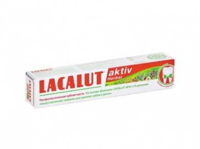 Зубная паста LACALUT aktiv herbal, 75 мл