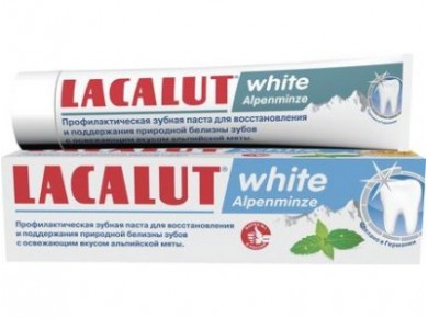Зубная паста LACALUT white alpenminze, 75мл