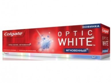 Зубная паста COLGATE Optic White Мгновенный, 75мл