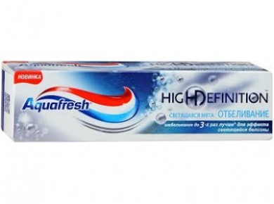 Зубная паста AQUAFRESH High Definition Светящаяся мята, 75мл