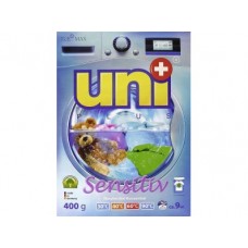 Стиральный порошок концентрированный UNIPLUS Sensitive, 400г