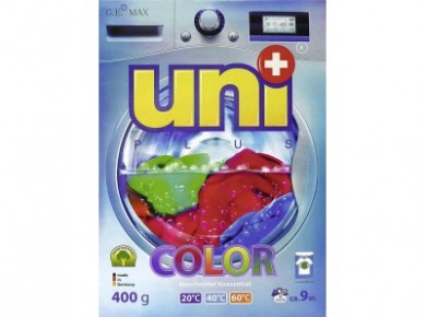 Стиральный порошок UNIPLUS Color концентрат, 400г