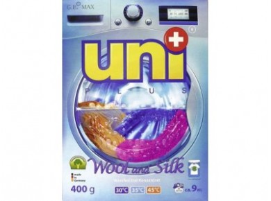Стиральный порошок UNIPLUS  для шерсти и шелка, 400г