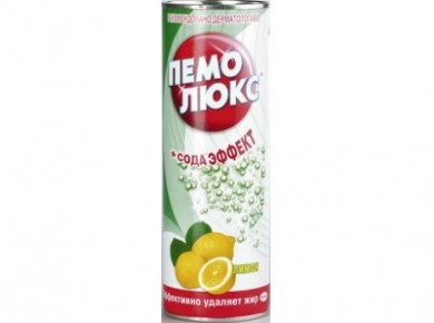Чистящий порошок ПЕМОЛЮКС Лимон, 400г
