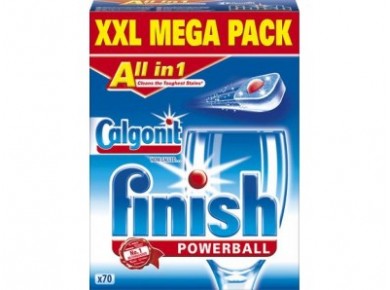 Таблетки FINISH All In 1 для посудомоечных машин, 70 шт