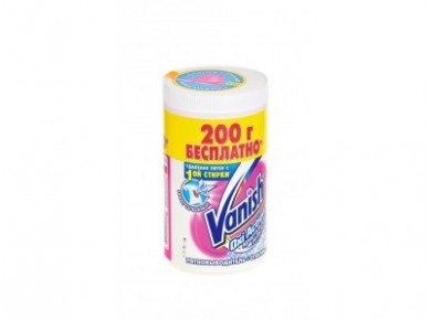 Пятновыводитель VANISH OXI для белого, 1,5кг