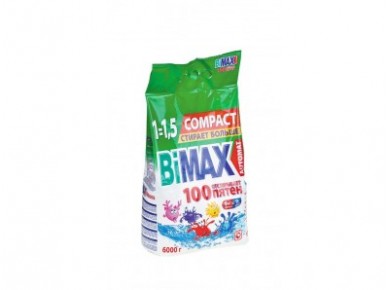 Стиральный порошок BIMAX 100 пятен автомат, 6кг