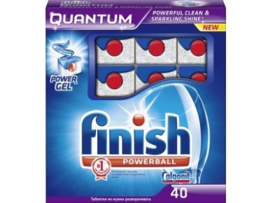 Таблетки для посудомоечных машин FINISH QUANTUM, 40шт