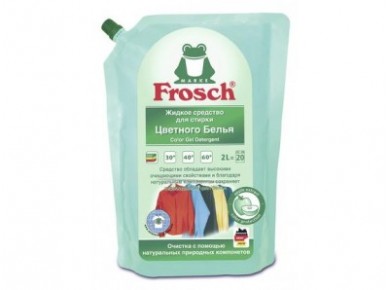 Жидкое средство для стирки FROSCH для цветного белья, 2л